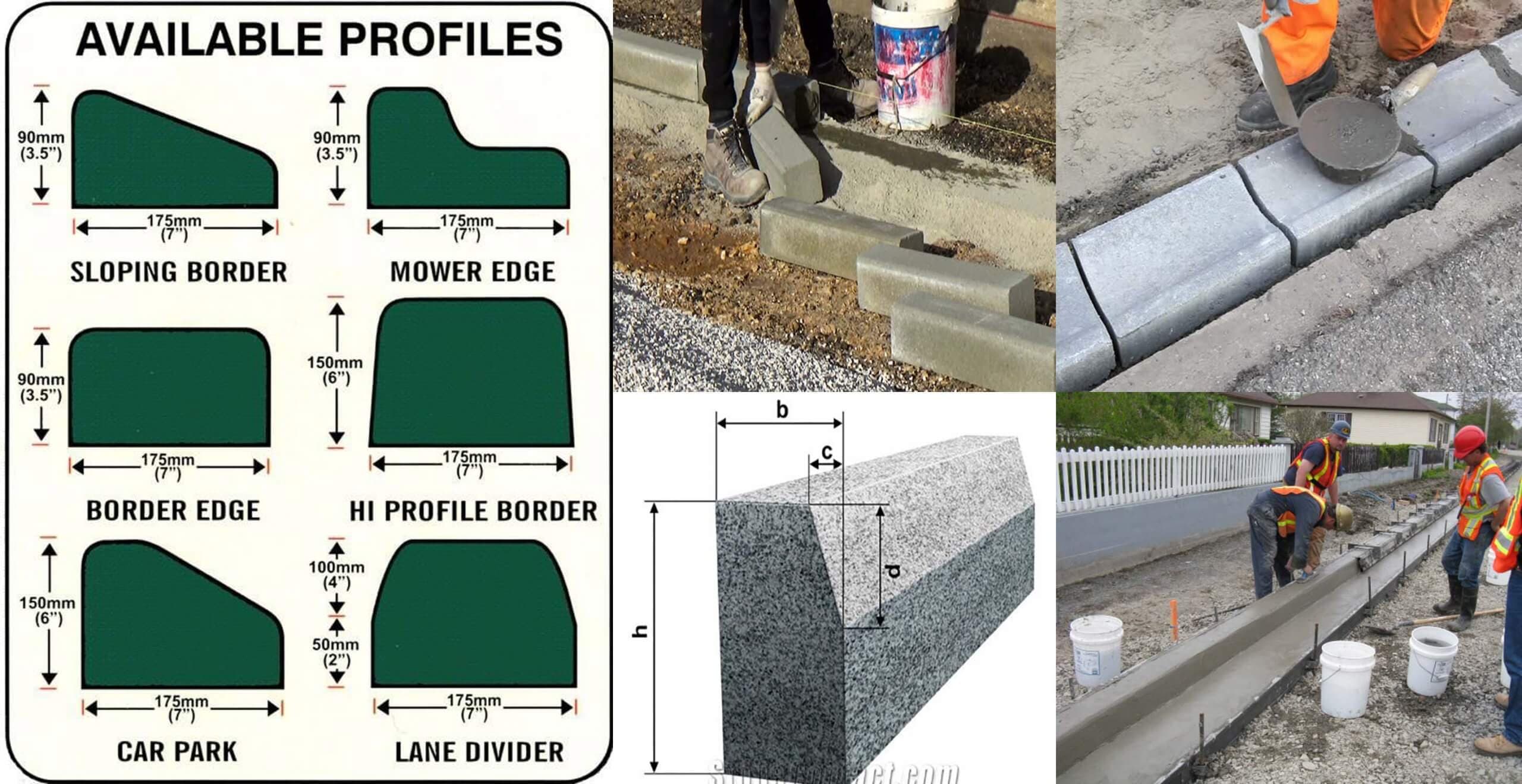  Different Types of Curbs And Dimension